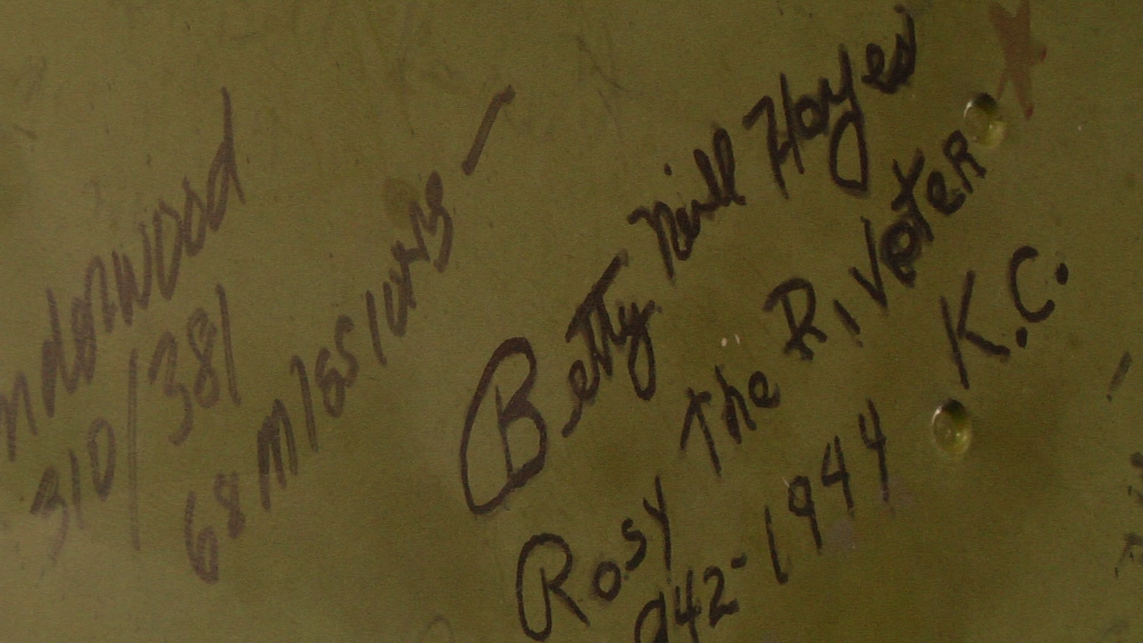 Signature Inside B-25 Bomb Bay